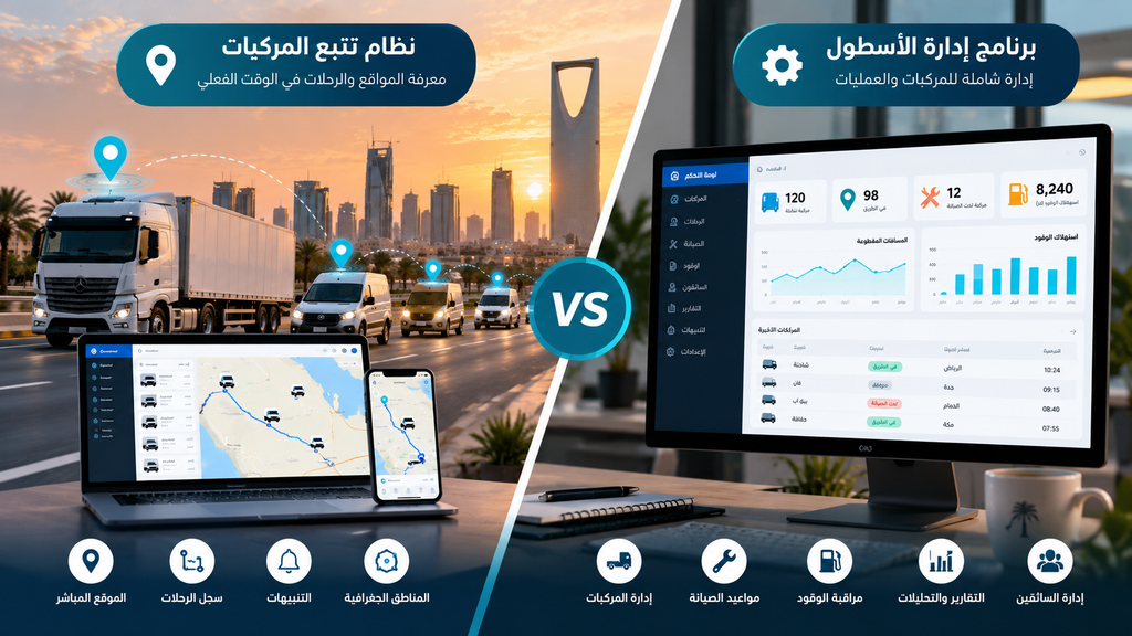 الفرق بين تتبع المركبات وإدارة الأسطول: أيهما تحتاج شركتك؟