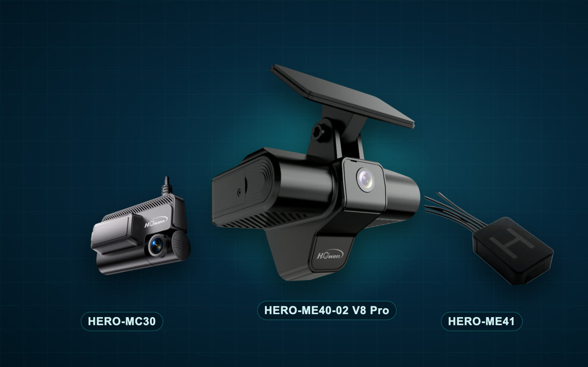 كاميرات Howen Hero للأساطيل: HERO-MC30 وHERO-ME40-02 V8 Pro وHERO-ME41