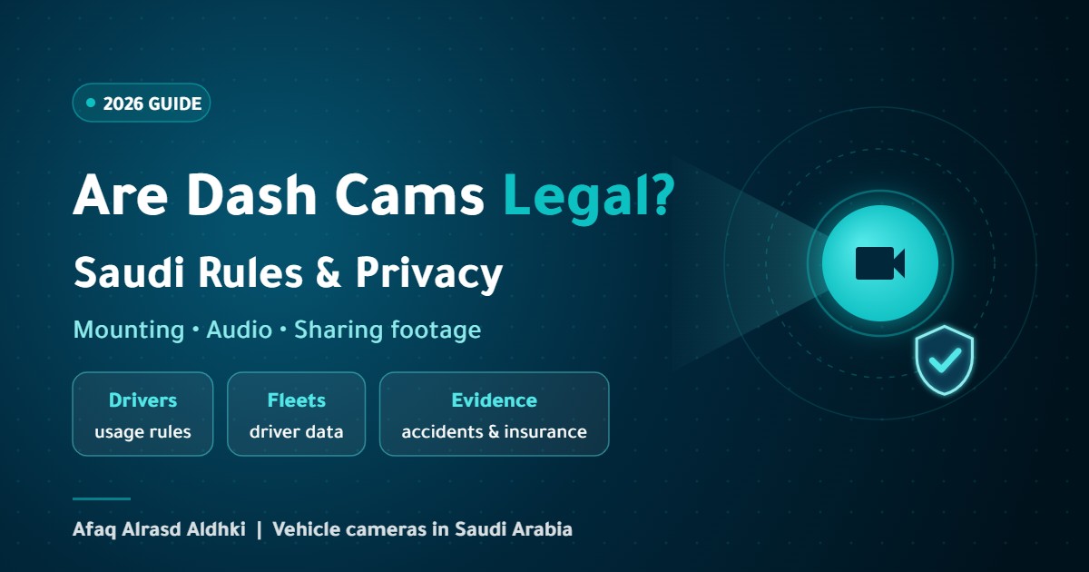Read more about the article Are Dash Cams Legal in Saudi Arabia? Rules and Privacy Guide for Drivers and Fleets